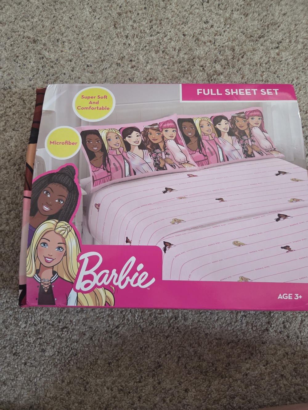 Barbie Pink Character Full Sheet Set